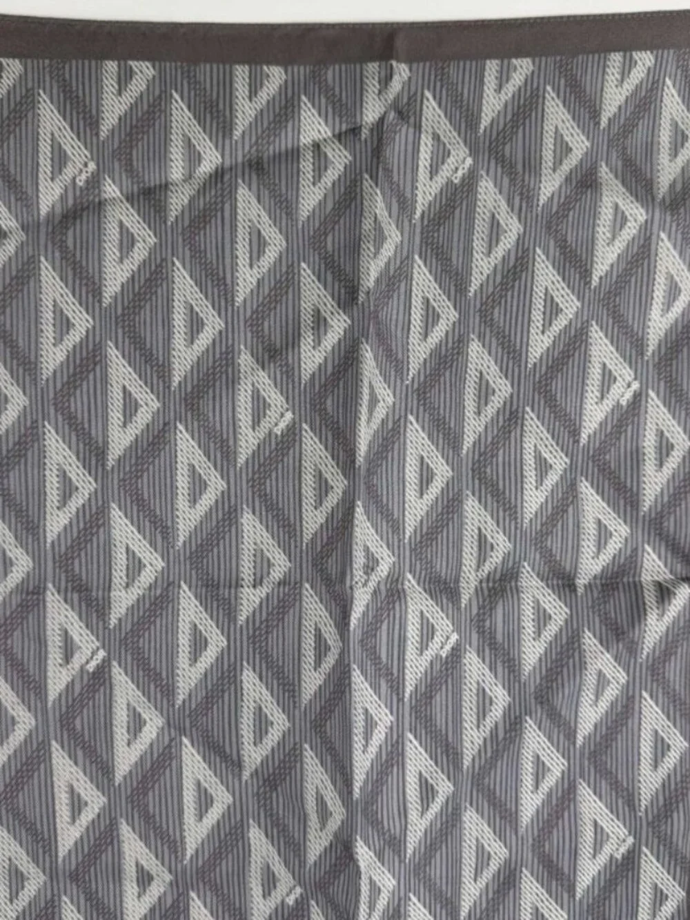 Dior Scarf Gray Silk Vintage
